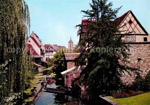 Colmar Haut Rhin Elsass La Petite Venise avec vue sur le Vieux Colmar Kat. Colmar