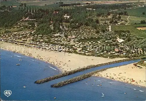 Vias Plage Fliegeraufnahme Camping Les Flots Bleus