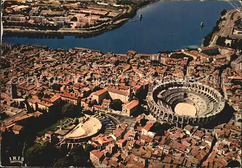 Arles Bouches du Rhone Fliegeraufnahme Antik Theater Sankt Trophime Kat. Arles