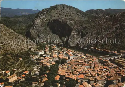 Anduze Fliegeraufnahme Porte des Cevennes Kat. Anduze