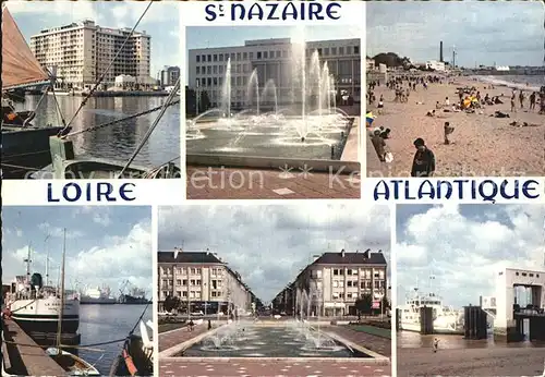 Saint Nazaire Loire Atlantique Strand Brunnen Hafen Kat. Saint Nazaire