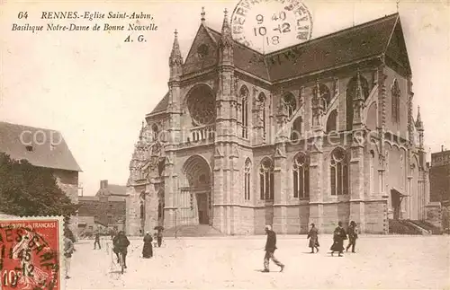 Rennes Eglise Saint Aubin Kat. Rennes