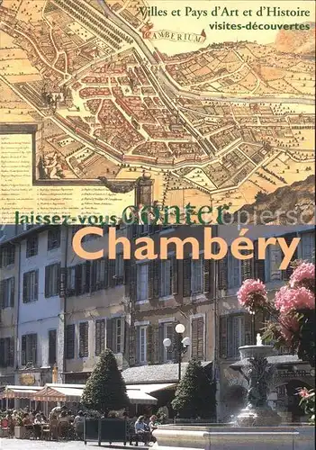 Chambery Savoie Stadtkarte Kat. Chambery