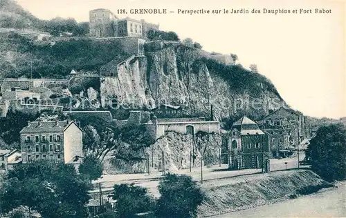 Grenoble Jardin des Dauphins Fort Rabot Kat. Grenoble