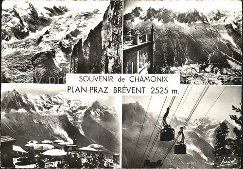 Chamonix Seilbahn Plan Praz Brevent Kat. Chamonix Mont Blanc