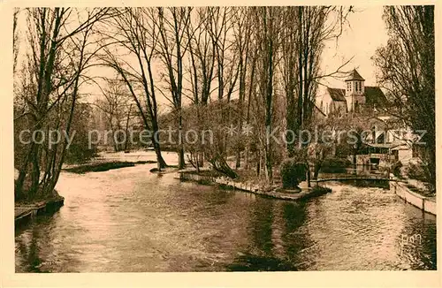 Fontainebleau Seine et Marne Les bords du Loing a Montigny Kat. Fontainebleau