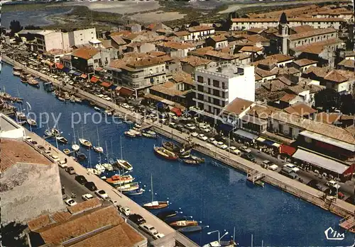 Palavas les Flots Herault Fliegeraufnahme Canal Kat. Palavas les Flots