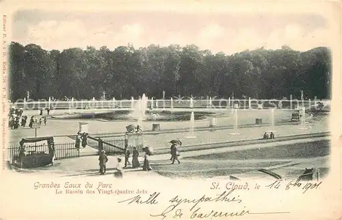 Saint Cloud Garches Grandes Eaux du Parc Kat. Garches