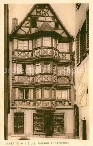 Saverne Bas Rhin Alsace vieille Maison Alsacienne Kat. Saverne