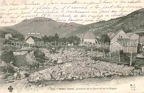 Mont Dore Puy de Dome Jonction de la Dore Dogne Kat. Mont Dore