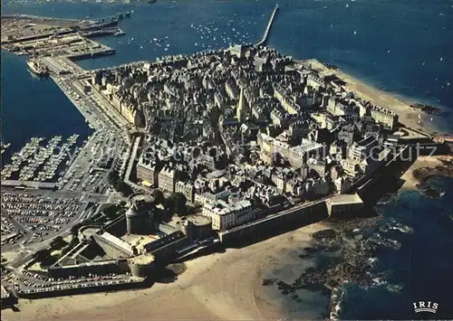 Saint Malo Ille et Vilaine Bretagne Fliegeraufnahme Kat. Saint Malo