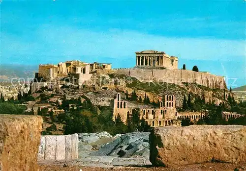 Athen Griechenland Die Akropolis Kat. 
