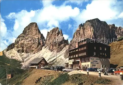 Sassolungo Langkofel Rifugio Maria Flora  Kat. Dolomiten