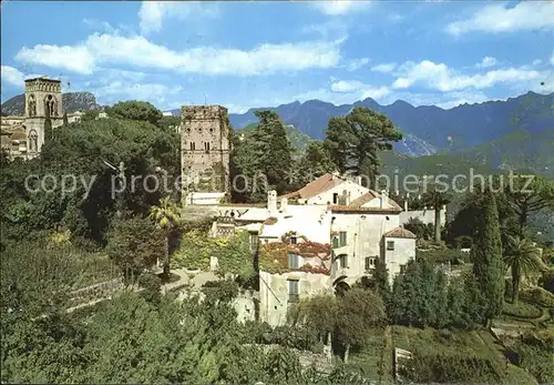 Ravello Villa Rufolo con Torre Campanie della Cattedrale  Kat. Italien