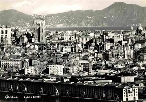 Genova Genua Liguria Panorama Kat. Genova