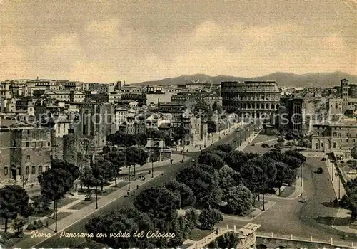 Roma Rom Panorama con veduta del Colosseo Kat. 