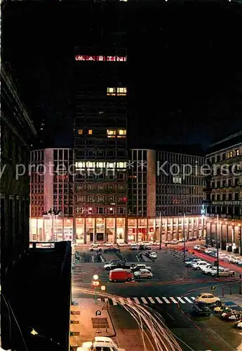 Milano Piazza Diaz Notturno Kat. Italien