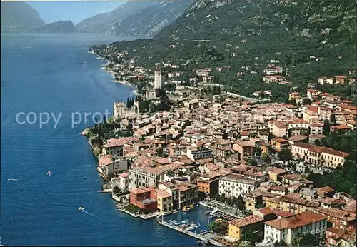 Malcesine Lago di Garda Fliegeraufnahme Kat. Malcesine