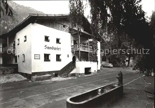 Passeier Passeyer Val Passiria Albergo Sandwirt Gasthaus Geburtshaus A. Hofer Kat. Suedtirol