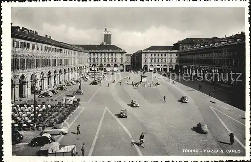 Torino Piazza San Carlo Monumento Kat. Torino