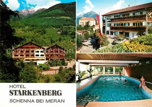 Schenna Meran Hotel Starkenberg mit Schwimmbad Kat. Italien