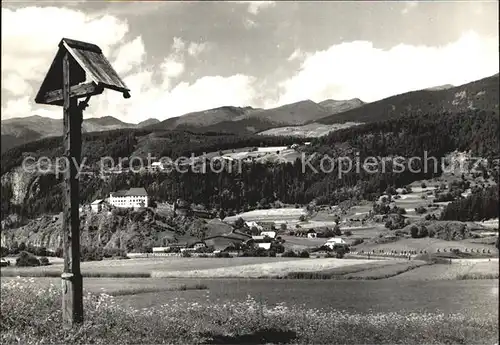 St Lorenzen Suedtirol Val Pusteria Wegekreuz