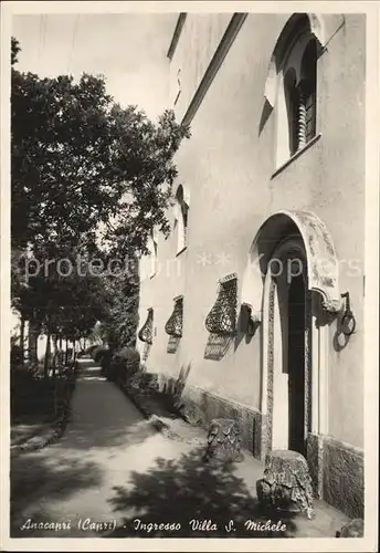 Anacapri Ingresso Villa S. Michele Kat. Italien