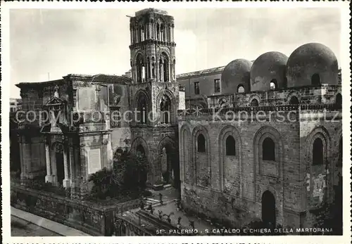 Palermo Sicilia Sankt Cataldus und Martoranakirche Kat. Palermo