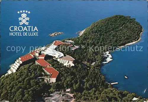 Dubrovnik Ragusa Fliegeraufnahme Hotel de Luxe Kat. Dubrovnik
