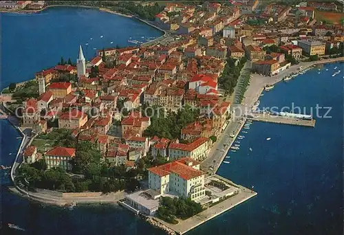 Porec Fliegeraufnahme Kat. Kroatien