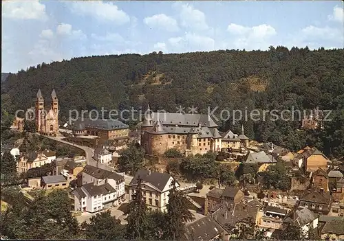 Clervaux Fliegeraufnahme avec Chateau Kat. Clervaux