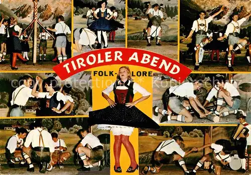 Mayrhofen Zillertal Tiroler Abend Folklore Kat. Mayrhofen