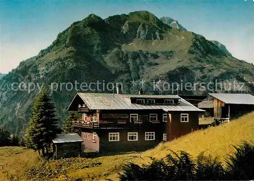 Mittelberg Kleinwalsertal Alpengaststaette Buehlalpe Kat. Oesterreich