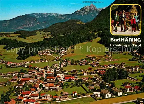 Bad Haering Tirol Fliegeraufnahme Kaisergebirge  Kat. Bad Haering