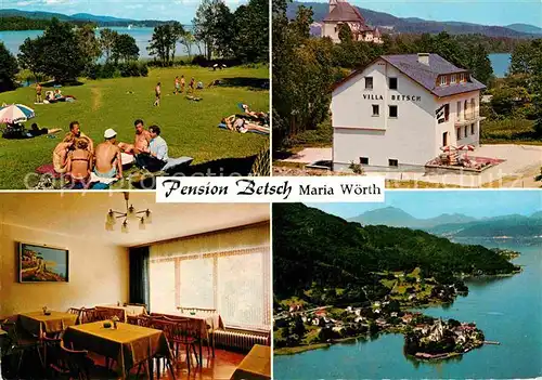 Maria Woerth Woerthersee Pension Betsch Strandbad Seepartie Kat. Maria Woerth