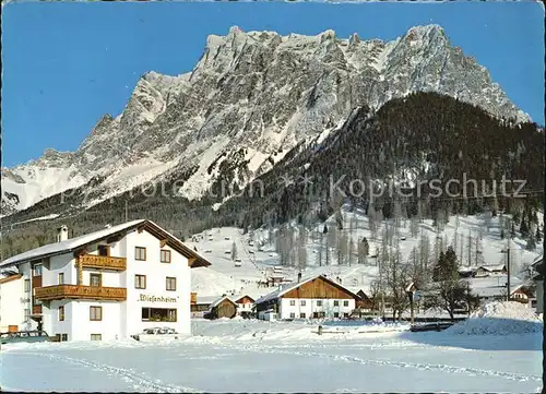 Ehrwald Tirol Zugspitzmassiv Gasthaus Wiesenheim