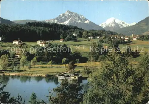 Igls Tirol Lansersee gegen Serles und Habicht Kat. Innsbruck