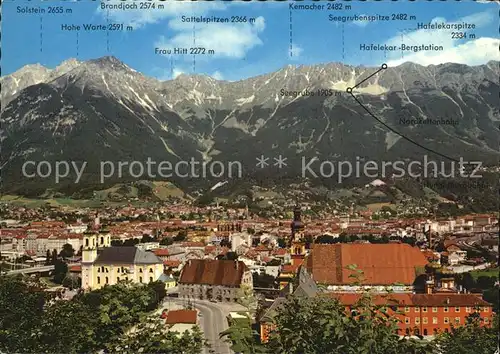 Innsbruck Seegrubenspitze Hafelekar Bergstation Kemacher Frau Hitt  Kat. Innsbruck