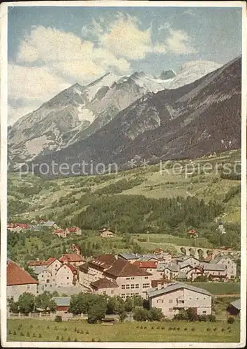 Landeck Tirol mit Parseier Spitze Kat. Landeck
