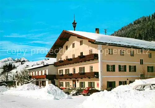 Oberau Tirol Gasthof Dorferwirt Kat. Wildschoenau