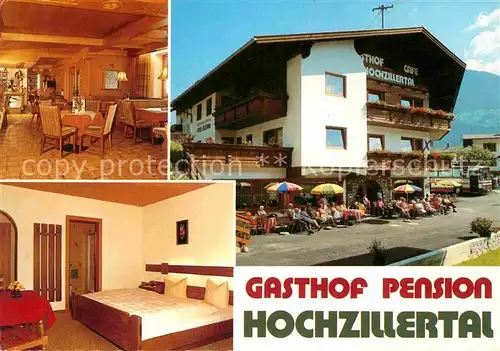 Kaltenbach Tirol Gasthaus Pension Hochzillertal Kat. Kaltenbach