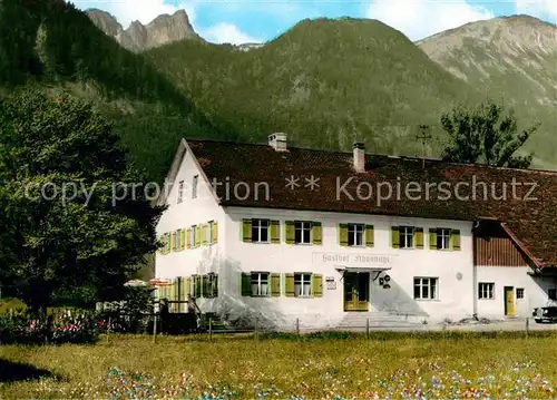 Schoenbichler Horn Gasthaus mit Hochhalm und Aggenstein Kat. Oesterreich