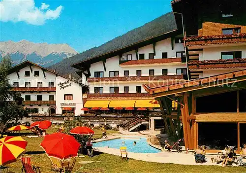Obsteig Tirol Tyrol Hotel Hallenbad Bergkristall  Kat. Obsteig