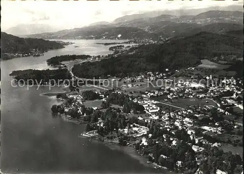 Krumpendorf Woerthersee Fliegeraufnahme