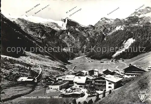 Hintertux Zillertal Gesamtansicht  Kat. Tux