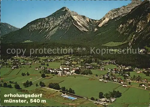 Muenster Tirol Fliegeraufnahme Inntal Rofangebirge Kat. Muenster