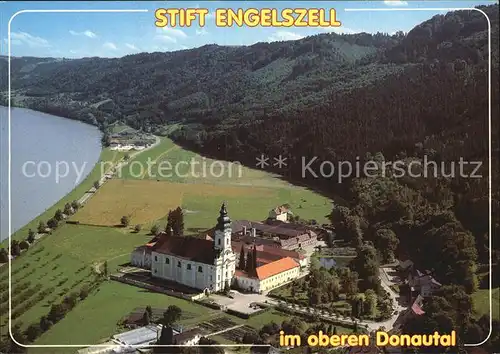 Engelhartszell Donau Oberoesterreich Fliegeraufnahme Stift Engelszell Kat. Engelhartszell