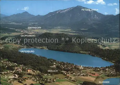 Klopeinersee Fliegeraufnahme Jauntal Kat. Oesterreich