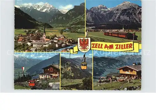 Zell Ziller Tirol Seilbahn Eisenbahn Kat. Zell am Ziller