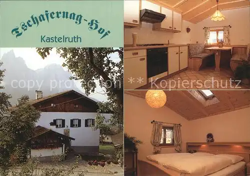 Kastelruth Suedtirol Tscharfenang Hof  Kueche Doppelzimmer  Kat. Salten Schlern